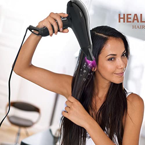 Professional Salon Hair Dryer Powerful 1875W Ceramic Tourmaline Blow Dryer Negative Ions Compact Hair Dryer With Diffuser & Comb & 2 Concentrator Nozzles, Black #TOP4