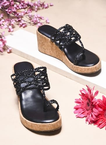 Image of SilverArrow Trendy Fabulous Perfect for Every Occasion Wedge Heel Sandals For Womens And Girls
