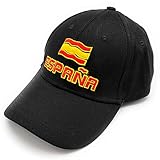 Acan Tradineur - Gorra de España con Letras y Bandera, Ajuste Posterior con Hebilla metálica, 100% algodón, Deporte,...