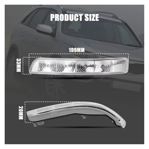 Luz espejo retrovisor para Kia Sorento XM 2009-2014 intermitente lateral puerta 2