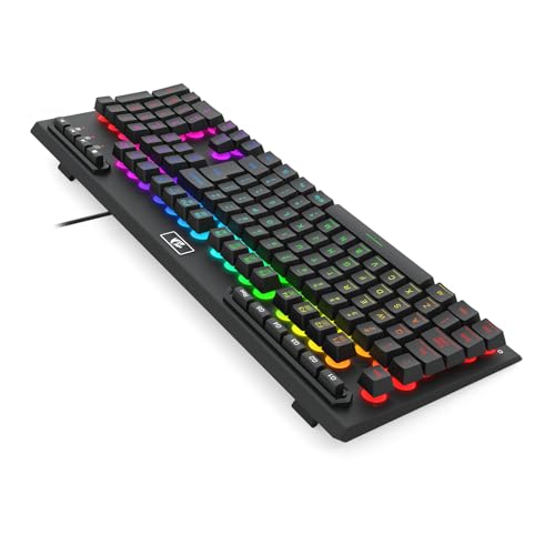 Teclado Gamer Redragon Aditya, Membrana, RGB, ABNT2 - K513-RGB PT - Preto