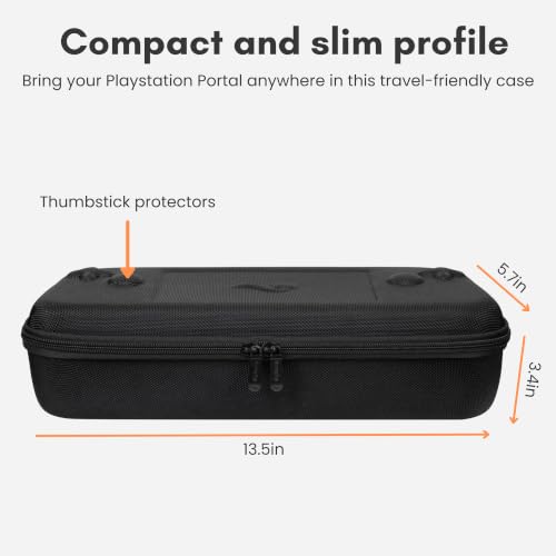 Image of ButterFox Carrying Case for Playstation Portal Remote Player, Portable Hard Case for PS Portal - (Black /Gray)