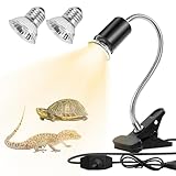 🐢【Matériau premium】La lampe chauffante pour reptiles est en céramique,résistante à la chaleur, sûre et durable et le processus de galvanisation assure une protection contre l'oxydation et l'explosion et prolonge la durée de vie de l'ampoule.