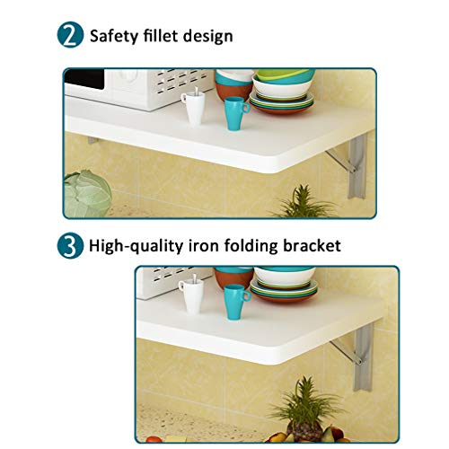 Table pliante murale pour gagner de l'espace dans une petite pièce