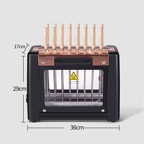 BIN Electric Rotating Vertical Rotisserie Grill 1200W 360° Rotating for Kebabs, Skewers and Roasts Barbecue Cookware Machine