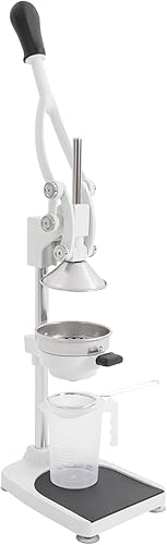 Miniatura 8 de Exprimidor manual, exprimidor de limón de acero inoxidable con taza medidora, cepillo de limpieza, bolsas de filtro, exprimidor de cítricos de grado