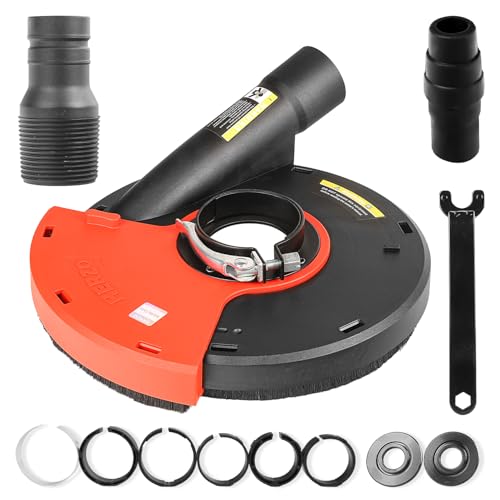 HERZO Capot d’aspiration pour meuleuse d’angle 230 mm