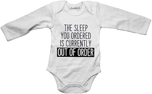 The Sleep You Ordered.. - Baby Grow White Long Sleeve