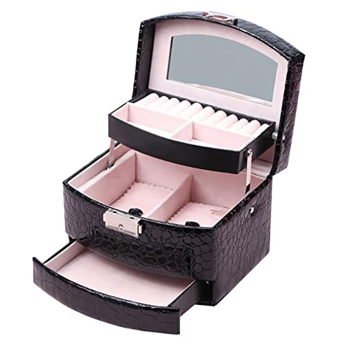 Organisateur de boîte à bijoux 3 couches pour boucle d'oreille