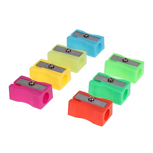 OFFSCH 72pcs Mini Plastic Pencil Sharpener Bulk Colorful Handheld Manual Sharpeners for Portable School Stationery Supplies Gift Smooth Surface and Easy to Use Random Color
