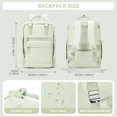 wassdins Mochila de viagem pequena para mulheres, aprovada por companhias aéreas, mochila de viagem,