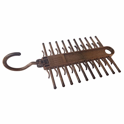 Tie Rack Hanger 1 Pack Non-Slip Tie Scarf Rack Holder Hook Belt Hanger With 360 Degree Rotating,Securely Up To 20 Tie,Best Multi-Use Space-Saving Plastic Organizer For Storage Closet #TOP3