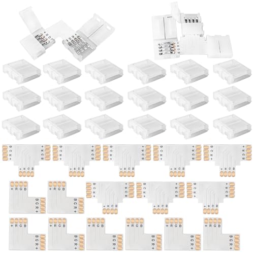 56 Conector De 4 Pines Para Tira Led Rgb