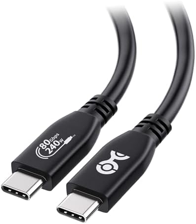 Cable Matters [USB-IF Certified] 80Gbps USB4 Cable, 1.2m, Black