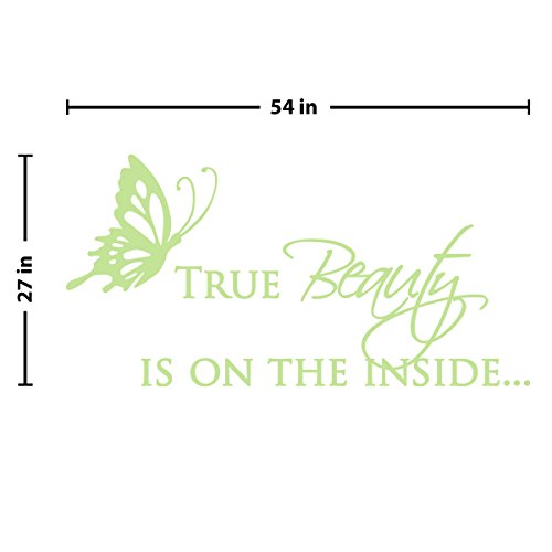 True Beauty Wall Decal (Key Lime Pie, 27" (H) X