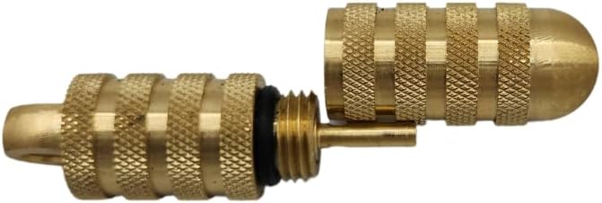 Cigar Prop Lighter Bleed Tool 2.0 –All Brass Body with Brass Tip for Air Removal in Butane Torch Lighters – Keychain Compatible, Made in the USA – Durable and Easy to Use