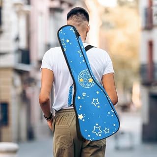 JRHEJTHH Housse imperméable durable pour ukulélé avec épaules réglables pour ukulélé de 53,3 cm, 58,4 cm, 61 cm, rembourrage épais avec lune et étoiles – Bleu, Multicolore., 25.9x9x3.1in/66x23x8cm, - Les Beatles, Paul McCartney, John Lennon, RIngo Starr, George Harrison JRHEJTHH Housse imperméable durable pour ukulélé avec épaules réglables pour ukulélé de 53,3 cm, 58,4 cm, 61 cm, rembourrage épais avec lune et étoiles – Bleu, Multicolore., 25.9x9x3.1in/66x23x8cm, – Image 5