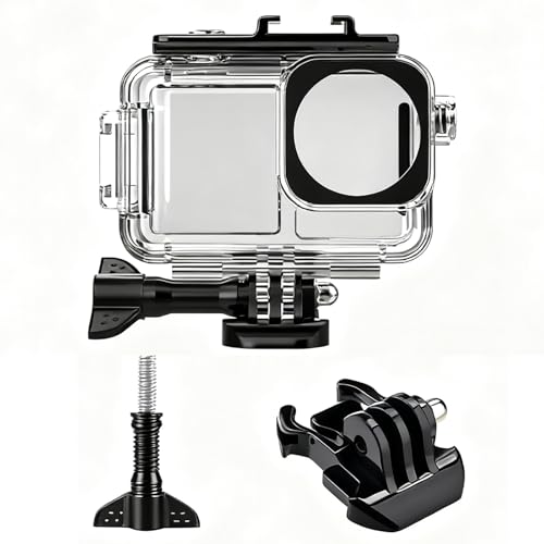 GREATRICH Custodia Impermeabile Per DJI Osmo Action 5 Pro Action 4 Action 3, Scafo Subacqueo 40M, Protezione Antishock in Materiale PC con Attacco Rapido, Accessori per Sport Acquatici, Snorkeling