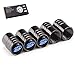 TK-KLZ 5Pcs Chrome FUXK Logo Car Bike Scooter SUV Truck Tires Valve Stem Caps for Ford Focus Mondeo kuga Fiesta ecosport s-max Edge Mustang Transit Taurus f150 Exploror Decorative Accessory