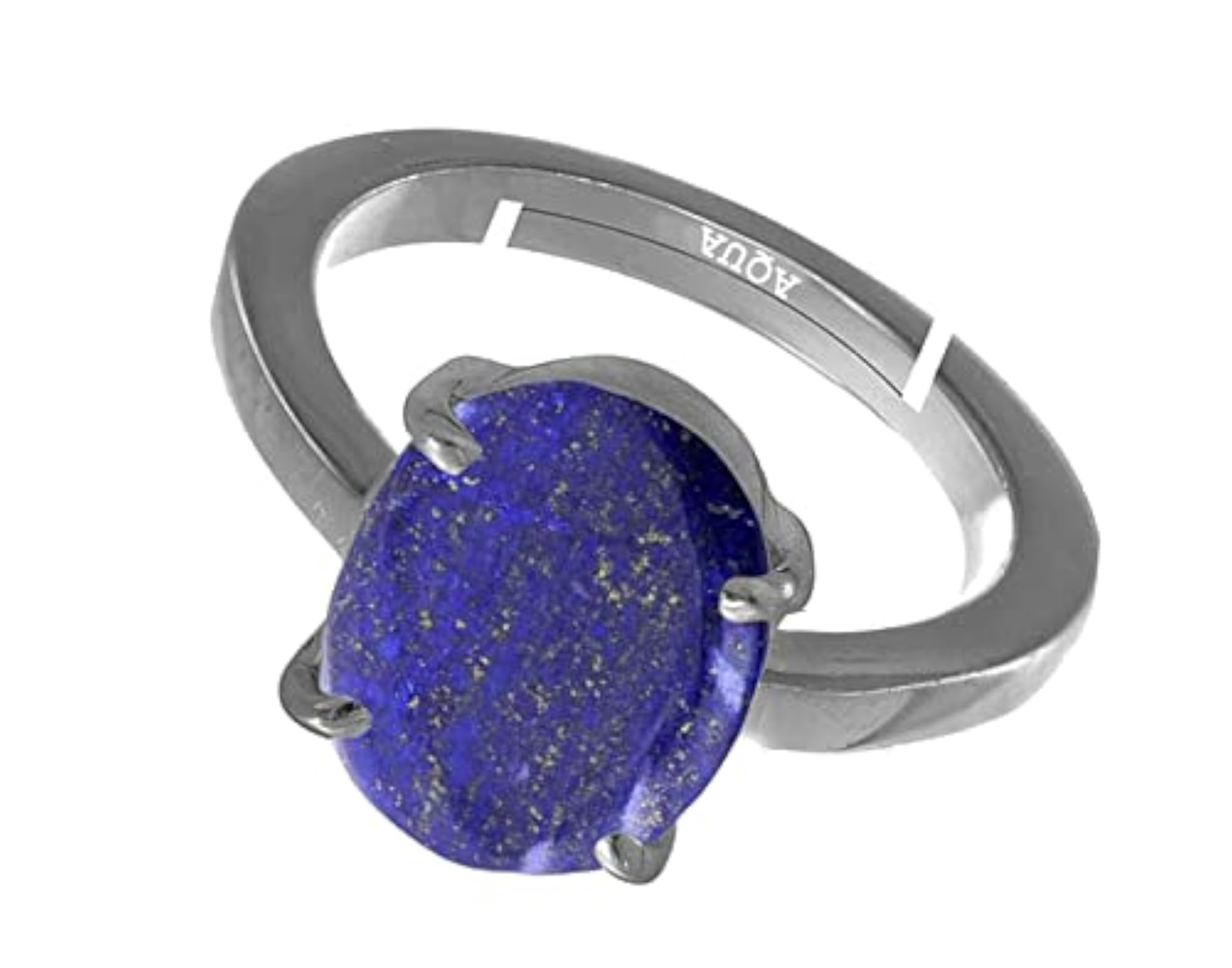 Unisex 10.25 Ratti Lapis Lazuli 925 Sterling Silver Adjustable Ring
