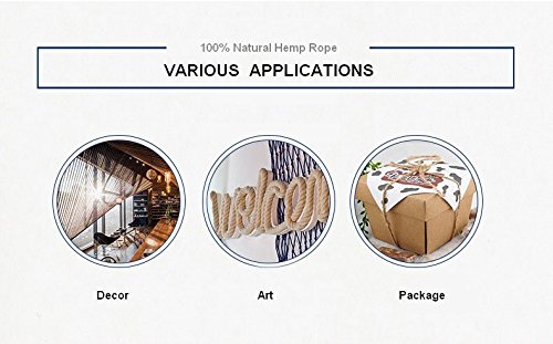 Xiangguanqianying 984 Feet Natural Jute Twine Hemp String Christmas Twine String Packing Materials Durable Twine For Gardening #TOP5