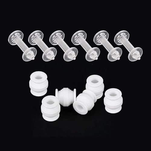 image for PurYupearl A Set White Shock Absorption Damping Rubber Balls+Anti-drop