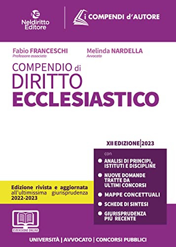 Compendio Di Diritto Ecclesiastico 2023 (Compendi d'Autore) (Italian Edition)