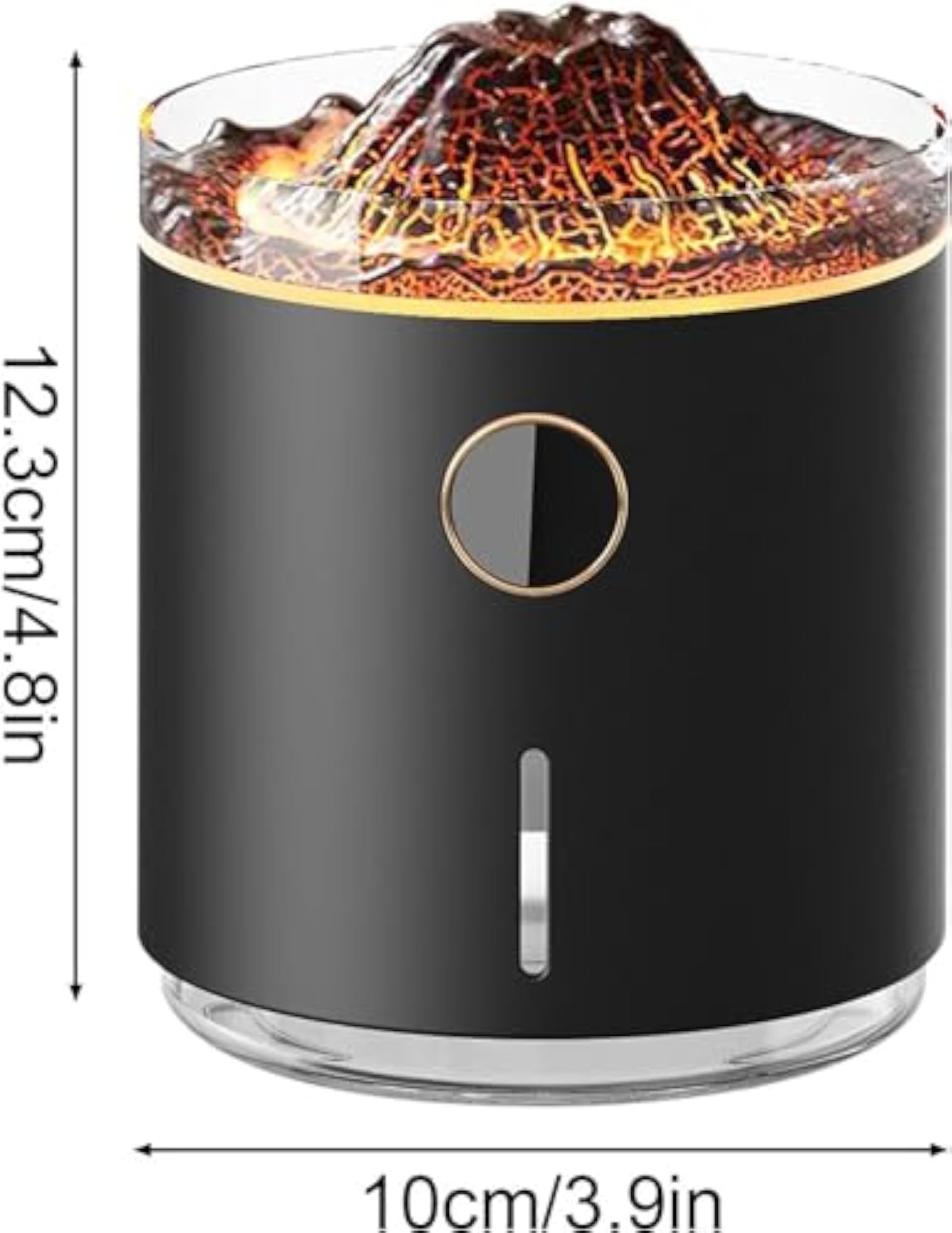 Essential Oil Diffuser, Flame and Volcano Aromatherapy