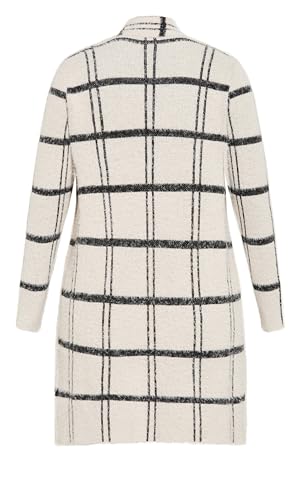 Image of Avenue Women's Plus Size Emily Check Coatigan