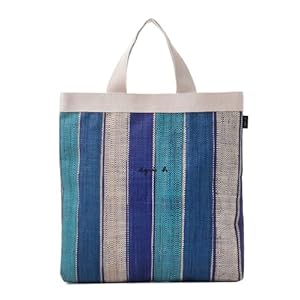 [agnes b.] [アニエスべー] ラフィア トートバッグ UAX03-01 レディース ブルー Free