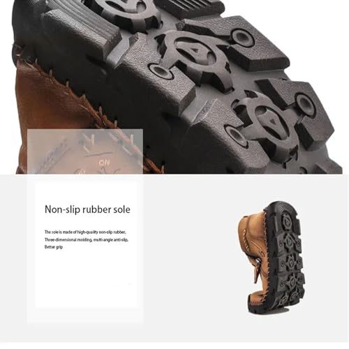 Matufit Shoes for Men, Handcrafted Cowhide Orthopedic Loafers - Wide Toe Box, Genuine Leather Waterproof Non-Slip Flats4