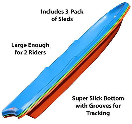 Flexible Flyer Lightning Snow Sleds 648-3PK