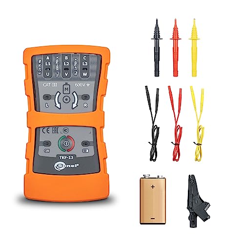 SONEL TKF-13 Tester der Phasenfolge und der Richtung der Rotationen des Motors, die Lequenz der Phasen in Netzen ab Spannungen 120...690 V AC