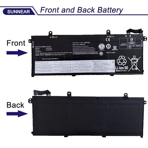Image of L18C3P71 L18C3P72 SB10T83122 5B10W13877 Battery Replacement for Lenovo ThinkPad T490 T495 T14 P14S P43S Series 02DL007 L18L3P73 SB10K97645 02DL010 SB10K97648 02DL008