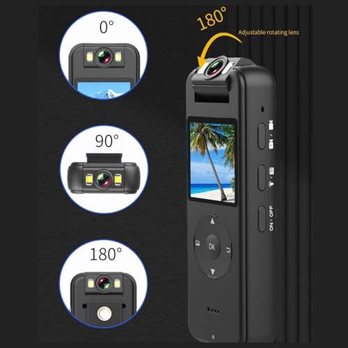 Mini Camera corporal de ação esportiva wifi Ultra HD 4K Portátil Grava Vídeo Com Visão Noturna cs09