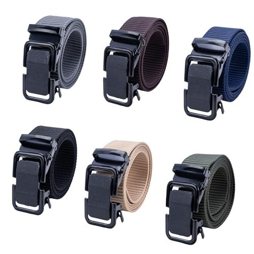 Nylon Woven Belt for Men with Adjustable Auto Slide Buckle for Hiking and Daily Wear4