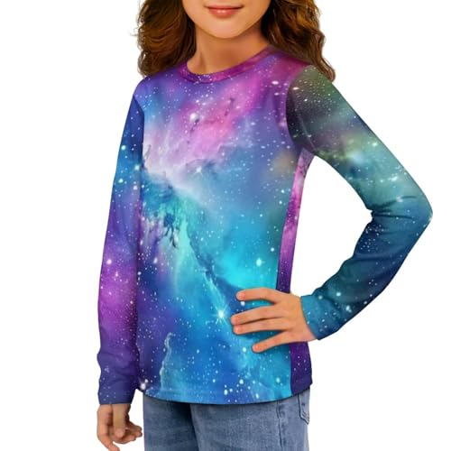 Girls Long Sleeve Shirt for Kids Casual Tee Tops Size 3-164