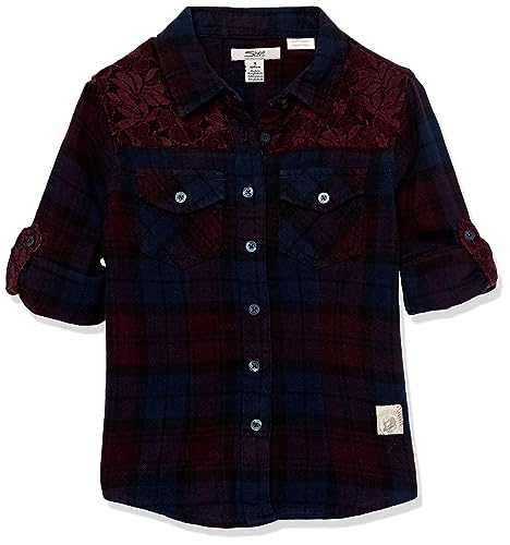 Image of Silver Jeans Co. Girls' Flannel Long Sleeve Blouse