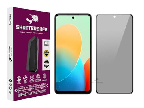 Image of Anti-Spy Privacy Tempered Glass Compatible For Tecno Spark 20C [Pack of 1]. 9H Hardness, Anti-Scratch, Edge-to-Edge Protection With Easy Installation Kit & Case Friendly Fit.