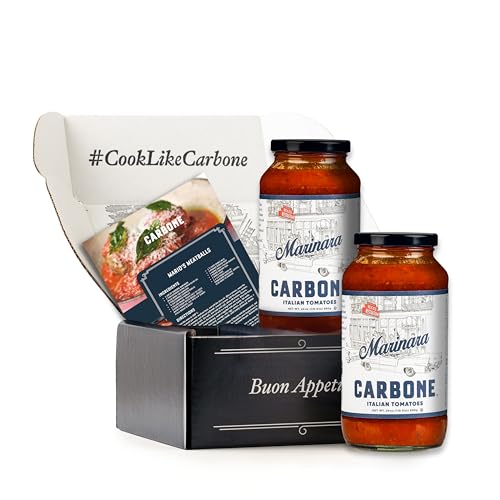 Image of Carbone Marinara Sauce + Recipe Card, Italian Tomato Pasta Sauce, 2 Pack | Italian Tomato Sauce, Fresh & All-Natural Ingredients, Vegan, Non-GMO, Gluten Free, Low Carb, No Added Sugar or Preservatives