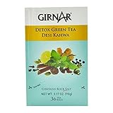 Girnar Green Tea Desi Kahwa (Detox Tea) - 36 Tea Bags X 2 Packs
