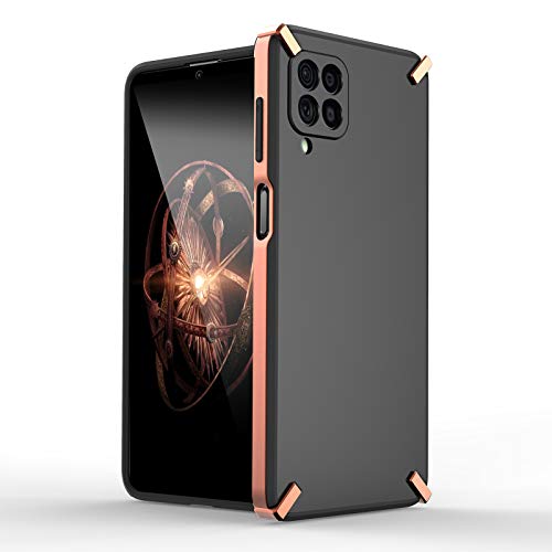 Image of KINSHU X-Four Bumper Case Straight Edge 3-in-1 Phone Case for Samsung Galaxy F62 (Rose Gold)