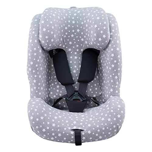 JYOKO Bezug fur Autositz kompatibel mit Recaro Salia 125 und Joie I-Spin Grow (White Star)