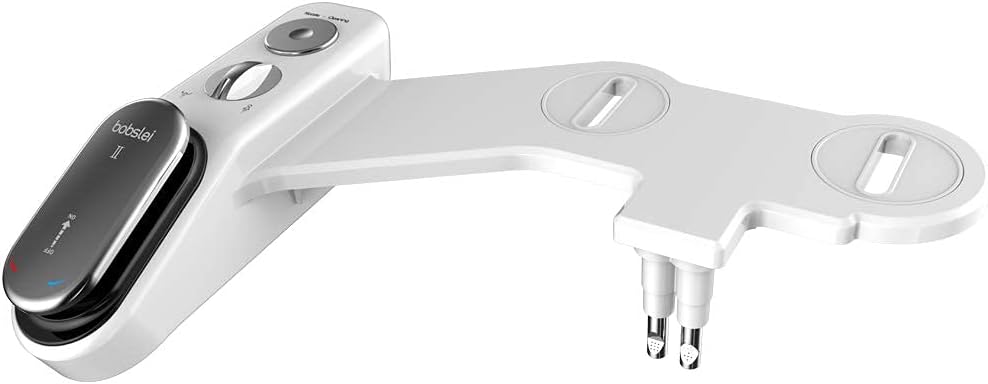 Bobslei Non-Electric Bidet II Chrome Nozzle for Hot & Cold Water | Water Spray | Bathroom Simple Installation | Adjustable Water Pressure
