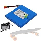 WILLQ Batería Patinete eléctrico 25,2V 4Ah 5Ah 6Ah baterías Repuesto Iones Litio para Hoverboard 24V 4000mAh 5000mAh 6000mAh Repuesto para Patinete eléctrico pequeño,25.2v5ah+Charger