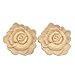 Produktbild Kesheng 2X Holzornamente Holzrose Holzblumen Schnitzerei für Möbel Schrank Wand Dekor MEHRWEG