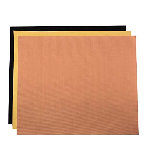 Good 3 peças de tapetes de churrasqueira resistentes ao calor antiaderentes de fibra de vidro para a