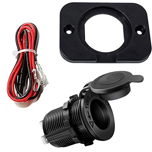 Car Cigarette Lighter Socket with Fuse & 1M Cable – Power Outlet Adapter for Car, Boat, Motorcycle – Durable, Waterproof Dash Panel Plug for 12V/24V Accessories & Electronics - Image 5