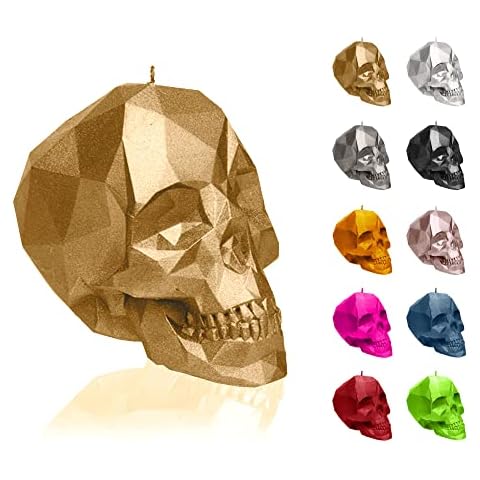 Candellana Classic Gold Skull Candle Cover