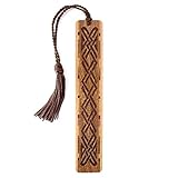 Celtic Knot, Engraved Wooden Bookmark on Sapele with Tassel #1 - Search B073G8LNCZ for Personalized Version